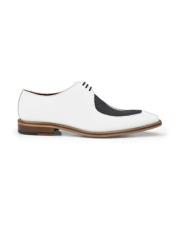  Black and White Genuine Stingray Belvedere Dress Shoes
