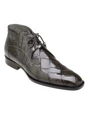 Crocodile Boots - Ankle Boot Belvedere Stefano Gray Genuine