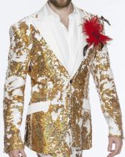  Edition Pre order Feb/30/2020 Mens Sequin Suits Gold Perfect