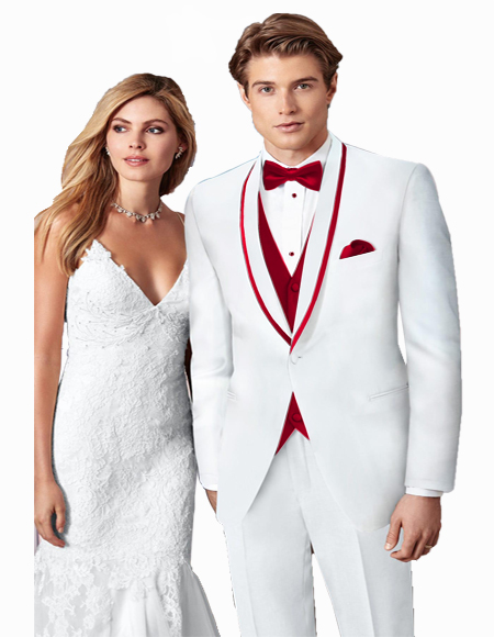  Trim One Button Prom ~ Wedding Tuxedo Suits 