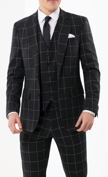 Black Check Suit