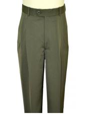  Pleated Pants Dress Pants Charcoal Olive Green