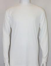 White Mock Neck Shirt