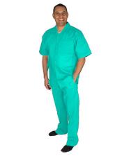  Linen Walking Suit Turquoise