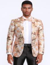 Orange Floral Blazer