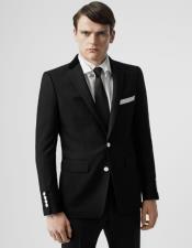 BlackProm~WeddingSuitSuitWithWhiteButtons