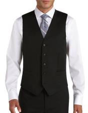  Button Besom pocket mens Black Modern Fit Suit Separates
