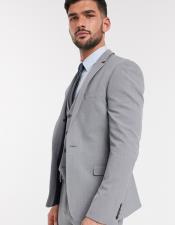  Extra Slim Fit Suit Gray Shorter