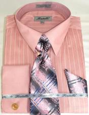  Pink Colorful Mens Dress Shirt