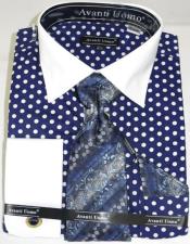 Polka Dot Blue Shirt