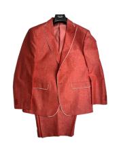  Linen Summer Tuxedo Trimmed Lapel Jacket