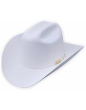  100X EL Comandant White 3 1/2 Brim Western Cowboy
