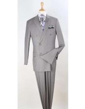  Double Breasted Suit Classic Fit Pleated