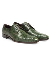 Green Crocodile Shoes