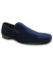  Mens Blue Velvet Shoes