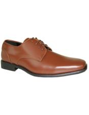  Cognac Brown Vangelo Tuxedo Shoes
