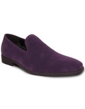  Mens Purple Suede Tuxedo Shoes