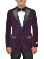  Purple Velvet Blazer - Velvet Tuxedo