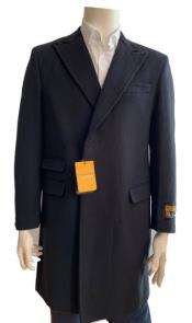  Mens Overcoat - Wool Three Quarter
