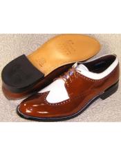  Mens Stacy Baldwin Spectator Shoes Brown