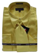  Groomsmen Dress Shirts Gold