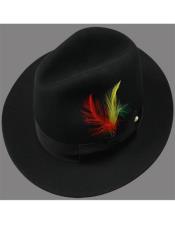  Mens Dress Hats Black - Wool