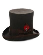  Mens Victorian Top Hat - Wool