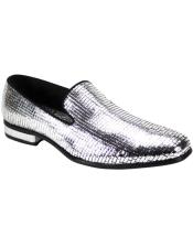 FashionDressShoe-MensFashionDressShoe-Silver