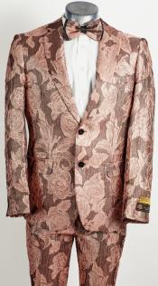  Flower Suit - Floral Suit Mens 2 Button Peak