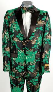  Green Tuxedo Suit - Wedding Prom Fashion Suit