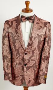  Mens 2 Button Dusty Rose and