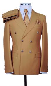  Slim Fitted Cut Mens Camel -