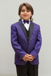  Tuxedo + Boys Purple Suit