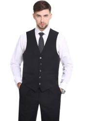  Suit Vest Black (Only Mens Vest)