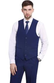  Suit Vest Cobalt Blue (Only Mens