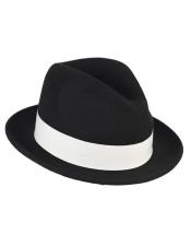  Mens Hat in Black ~ White