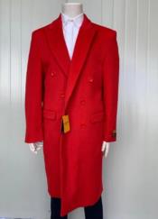  Red Trench Coat - Long Red