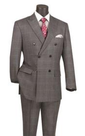  Mens Plaid Suit - Windowpane Suit