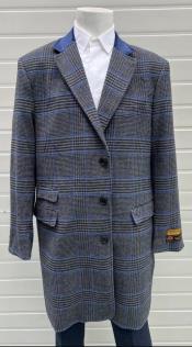  Mens Plaid Overcoat - Plaid Wool