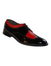  Mens Two Tone Shoes Black And