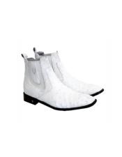 White Cowboy Boot - White