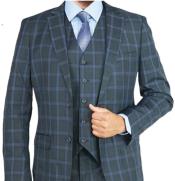  100% Wool Suit - Plaid Suit