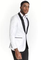  and Silver Tuxedo With Matching Bowtie and White Pants