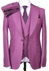  Mens Pink Suit - Magenta Color