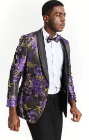 PurplePaisleyTuxedosuit+MatchingPants+MatchingBowtie