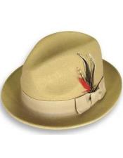  Mens Hats For Sale - 1930s Fedora Khaki -