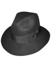  Mens Hats For Sale - 1930s Fedora Black -
