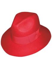  Mens Hats For Sale - 1930s Fedora Red -