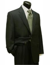  Short Suit - Mens Olive Green Suits 48s
