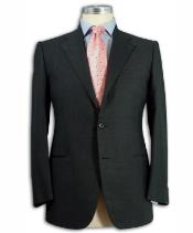  Short Suit - Mens Darkest Charcoal Gray Suits 48s